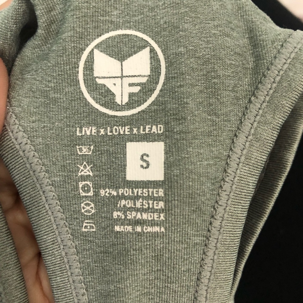 Alpha Forward Grey Racerback Workout Tank Top - Picture 5 of 5